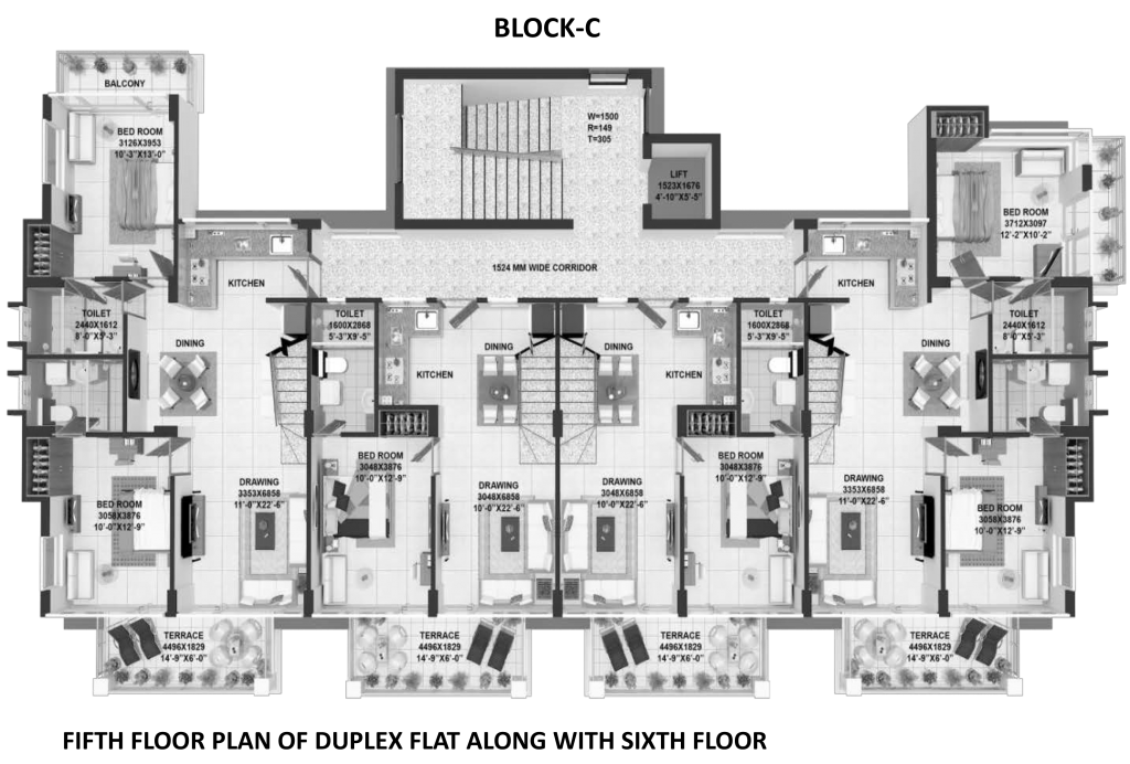 Floor Plans Block-C The Woods Barog 