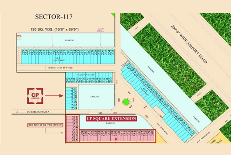 TDI Park Street Mohali Map