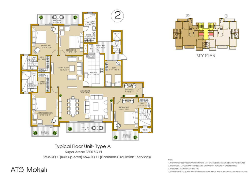 ATS Casa Espana Mohali Floor Plan