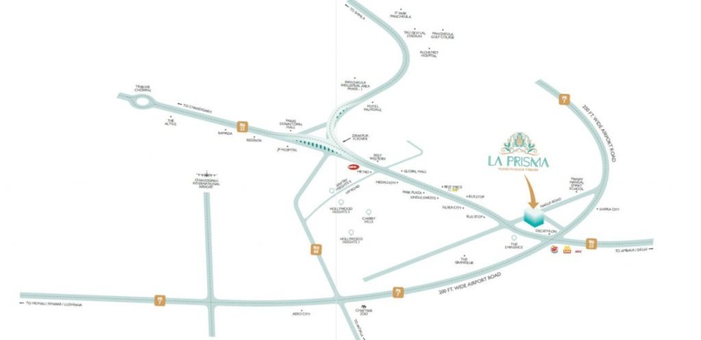 La Prisma Location Map