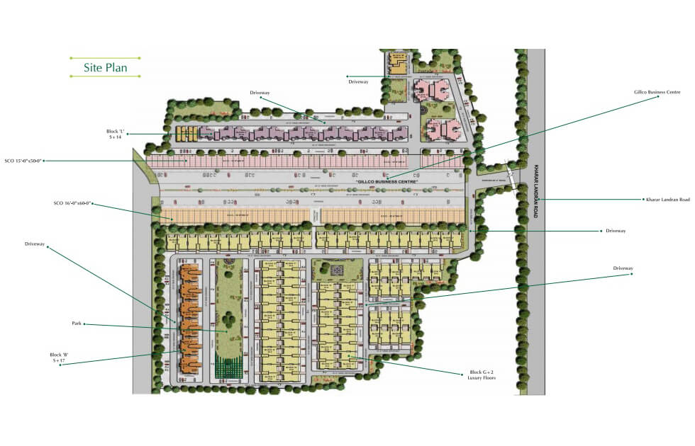 Gillco Palms Mohali Layout Plans