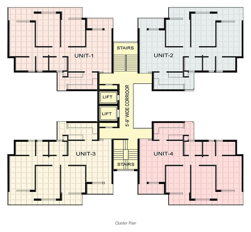 Gillco Parkhills Layout Plan – 3 BHK + 2 Bath