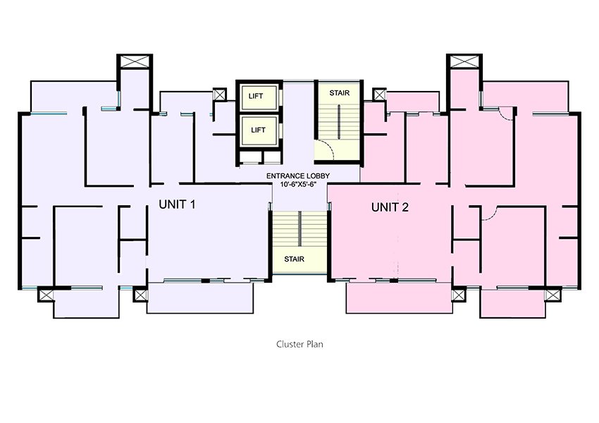 Gillco Parkhills Layout Plan – 4 BHK + 4 Bath